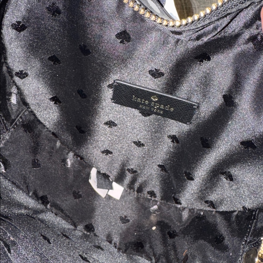 Kate Spade Love Shack Heart Black White Polka Dot Crossbody NWT - Picture 10 of 17